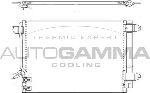 Autogamma 107168 - Конденсатор кондиционера autosila-amz.com