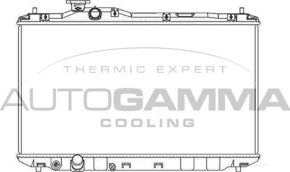 Autogamma 107176 - Радиатор, охлаждение двигателя autosila-amz.com