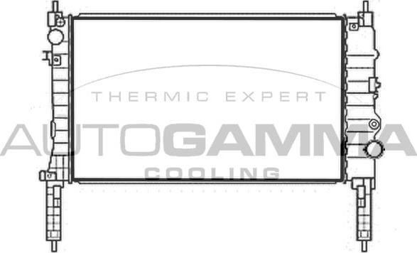 Autogamma 107895 - Радиатор, охлаждение двигателя autosila-amz.com
