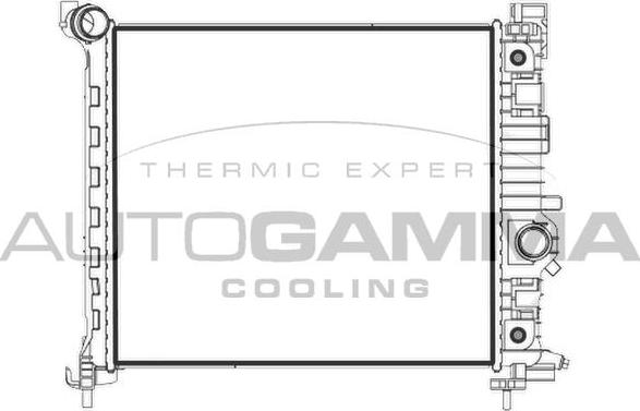 Autogamma 107898 - Радиатор, охлаждение двигателя autosila-amz.com