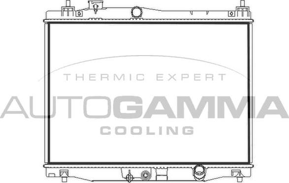 Autogamma 107844 - Радиатор, охлаждение двигателя autosila-amz.com