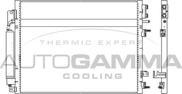 Autogamma 107357 - Конденсатор кондиционера autosila-amz.com