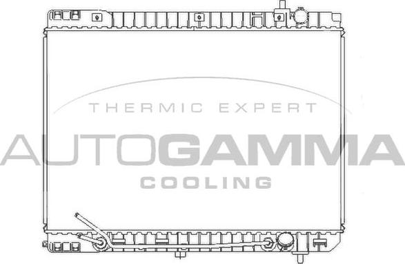 Autogamma 107382 - Радиатор, охлаждение двигателя autosila-amz.com