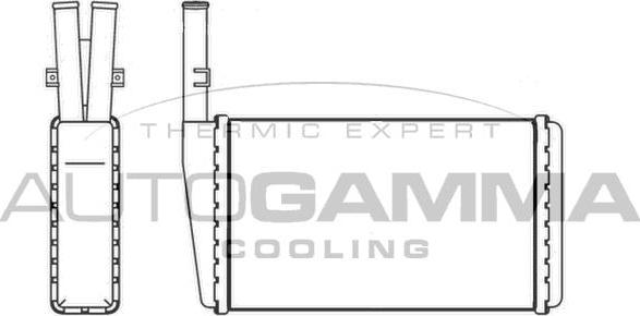 Autogamma 107268 - Теплообменник, отопление салона autosila-amz.com