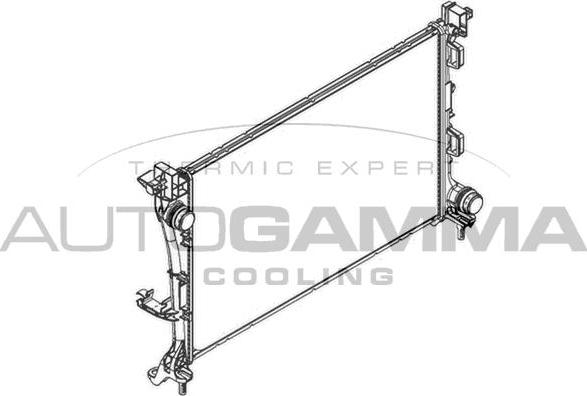 Autogamma 107209 - Радиатор, охлаждение двигателя autosila-amz.com