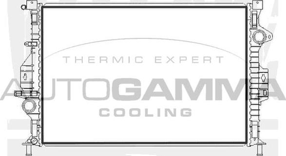 Autogamma 107215 - Радиатор, охлаждение двигателя autosila-amz.com