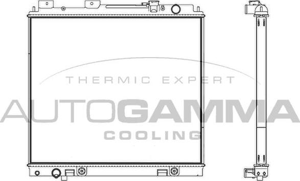 Autogamma 107232 - Радиатор, охлаждение двигателя autosila-amz.com
