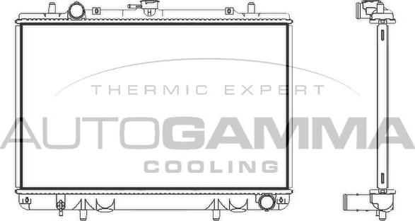 Autogamma 107794 - Радиатор, охлаждение двигателя autosila-amz.com