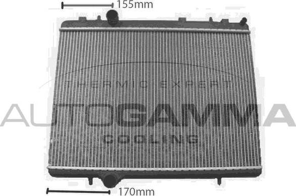 Autogamma 107755 - Радиатор, охлаждение двигателя autosila-amz.com