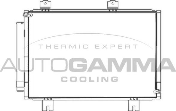 Autogamma 107789 - Конденсатор кондиционера autosila-amz.com