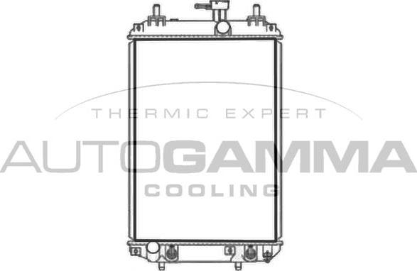 Autogamma 107728 - Радиатор, охлаждение двигателя autosila-amz.com