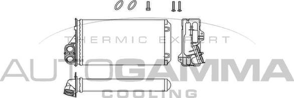 Autogamma 110016 - Теплообменник, отопление салона autosila-amz.com