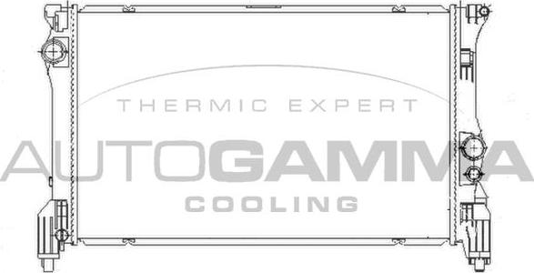 Autogamma 110018 - Радиатор, охлаждение двигателя autosila-amz.com