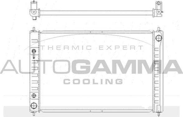 Autogamma 110012 - Радиатор, охлаждение двигателя autosila-amz.com