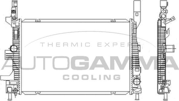 Autogamma 110022 - Радиатор, охлаждение двигателя autosila-amz.com