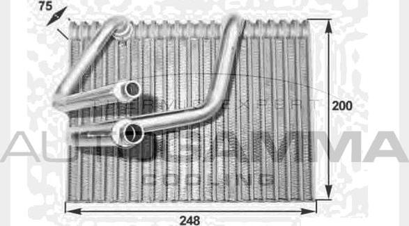 Autogamma 112001 - Испаритель, кондиционер autosila-amz.com