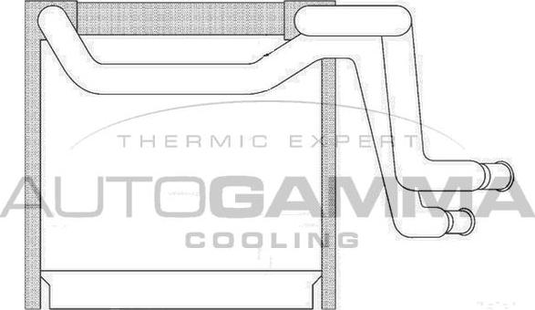 Autogamma 112104 - Испаритель, кондиционер autosila-amz.com