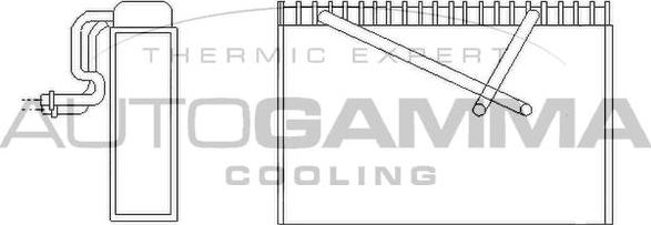 Autogamma 112216 - Испаритель, кондиционер autosila-amz.com