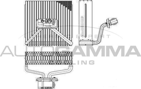 Autogamma 112218 - Испаритель, кондиционер autosila-amz.com