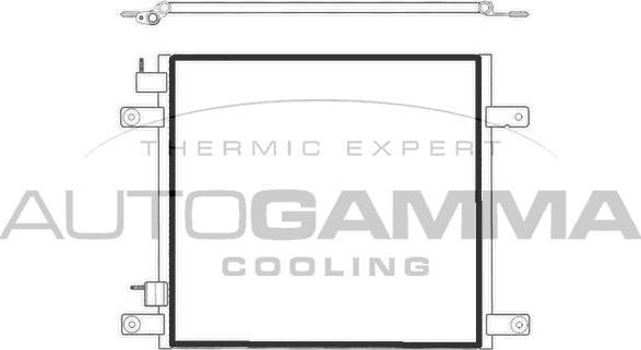 Autogamma 304412 - Конденсатор кондиционера autosila-amz.com