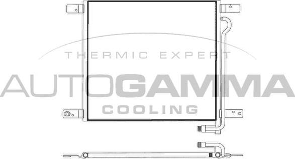 Autogamma 304482 - Конденсатор кондиционера autosila-amz.com