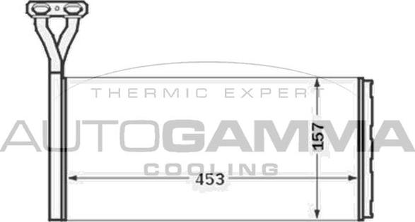 Autogamma 304587 - Теплообменник, отопление салона autosila-amz.com