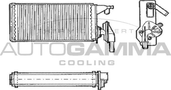 Autogamma 303348 - Теплообменник, отопление салона autosila-amz.com