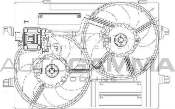 Autogamma GA200875 - Вентилятор, охлаждение двигателя autosila-amz.com