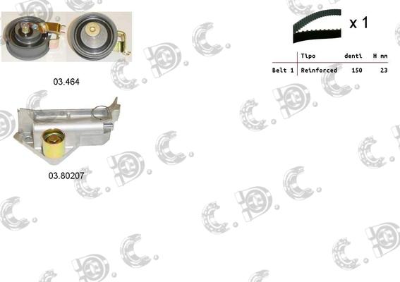 Autokit 04.5098 - Комплект зубчатого ремня ГРМ autosila-amz.com