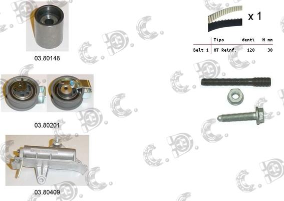 Autokit 04.5130 - Комплект зубчатого ремня ГРМ autosila-amz.com