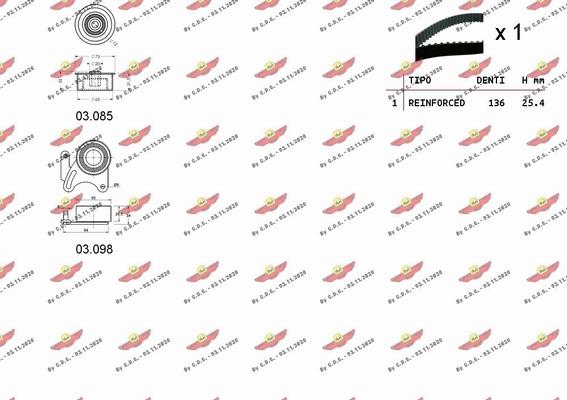 Autokit 04.5176 - Комплект зубчатого ремня ГРМ autosila-amz.com