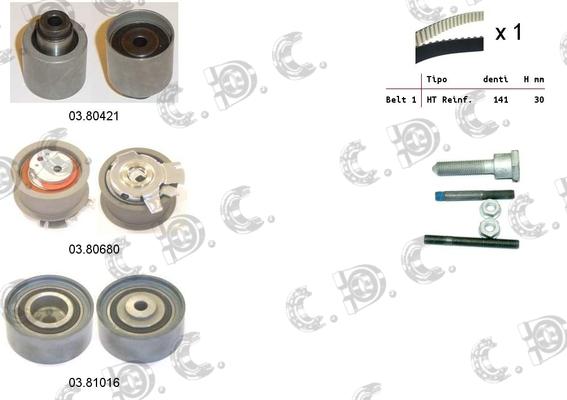 Autokit 04.5279 - Комплект зубчатого ремня ГРМ autosila-amz.com