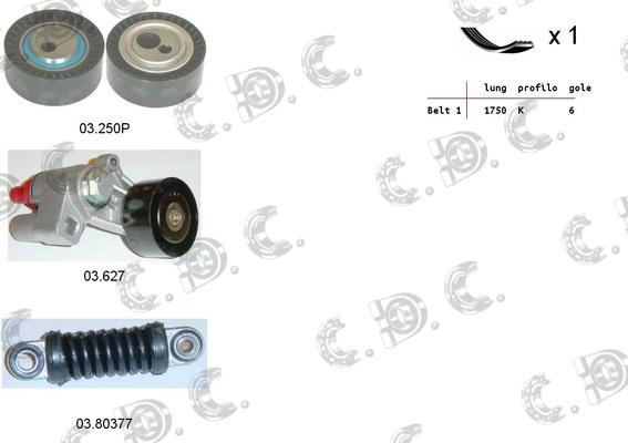 Autokit 06.0094 - Поликлиновый ременный комплект autosila-amz.com