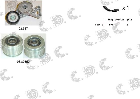 Autokit 06.0098 - Поликлиновый ременный комплект autosila-amz.com