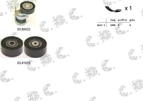 Autokit 06.0058 - Поликлиновый ременный комплект autosila-amz.com