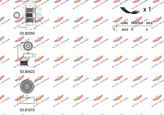 Autokit 06.0064 - Поликлиновый ременный комплект autosila-amz.com