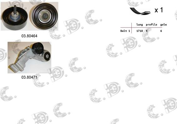 Autokit 06.0087 - Поликлиновый ременный комплект autosila-amz.com