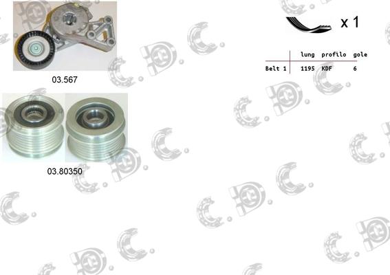 Autokit 06.0106 - Поликлиновый ременный комплект autosila-amz.com