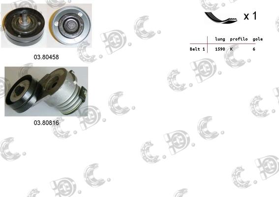 Autokit 06.0114 - Поликлиновый ременный комплект autosila-amz.com