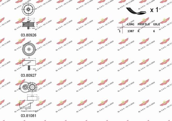 Autokit 06.0115 - Поликлиновый ременный комплект autosila-amz.com