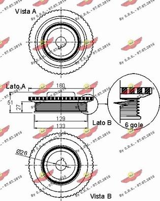 Autokit 03.90083 - Шкив коленчатого вала autosila-amz.com