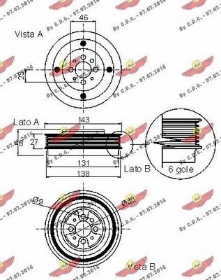 Autokit 03.90021 - Шкив коленчатого вала autosila-amz.com