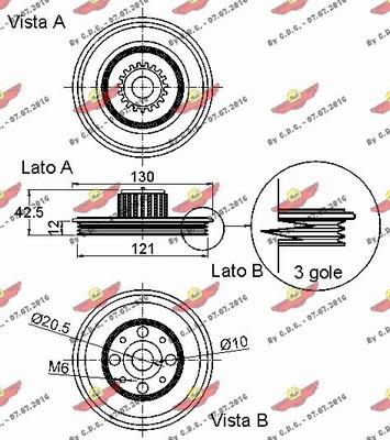 Autokit 03.90265 - Шкив коленчатого вала autosila-amz.com