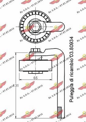 Autokit 03.80933 - Натяжитель, поликлиновый ремень autosila-amz.com