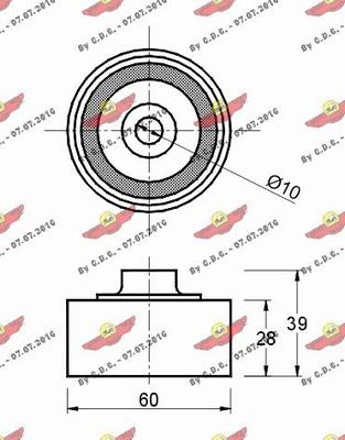 Autokit 03.80508 - Направляющий ролик, зубчатый ремень ГРМ autosila-amz.com