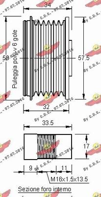 Autokit 03.80849 - Шкив генератора, муфта autosila-amz.com