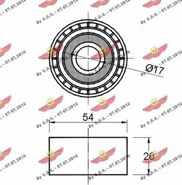 Autokit 03.80839 - Ролик, поликлиновый ремень autosila-amz.com