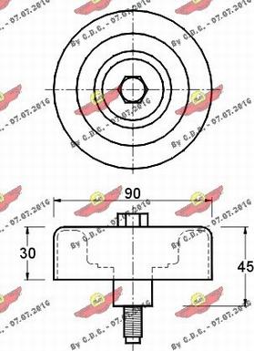 Autokit 03.80226 - Ролик, поликлиновый ремень autosila-amz.com