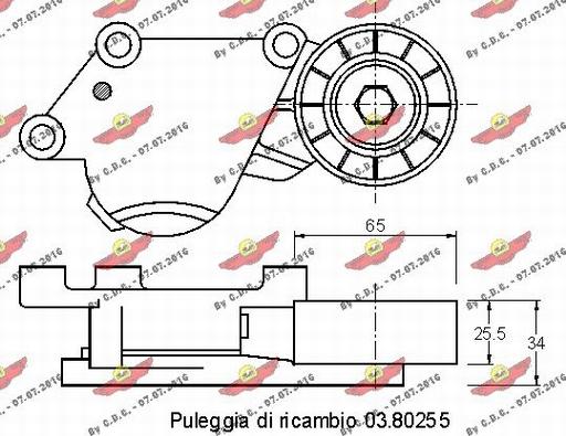 Autokit 03.81409 - Ролик, поликлиновый ремень autosila-amz.com