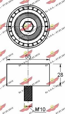 Autokit 03.81609 - Направляющий ролик, зубчатый ремень ГРМ autosila-amz.com